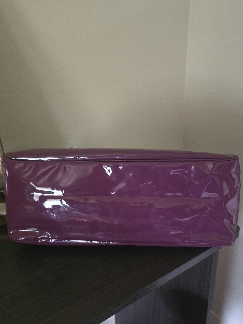 Valentino Garavani Histoire Braided Purple Patent Leather Handbag - Picture 5 of 15